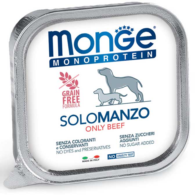 Monge Monoprotein Patè Solo Manzo 150gr Monge Monoprotein Patè Solo Manzo 150gr
